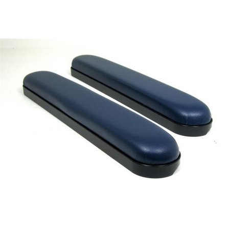 NEW SOLUTIONS New Solutions AR544P 15 x 2 x 4 in. Full Length Padded Armrests Universal Fit for Wheelchair; Navy Blue Vinyl - Set of 2 AR544P